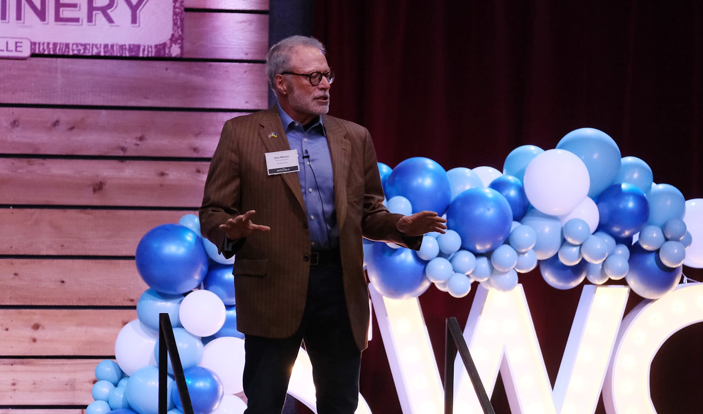 Bob Moses speaking at Southwestern Consulting's 2024 Elite Retreat