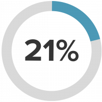 21 percent 21 percent