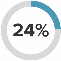 24 percent 24 percent